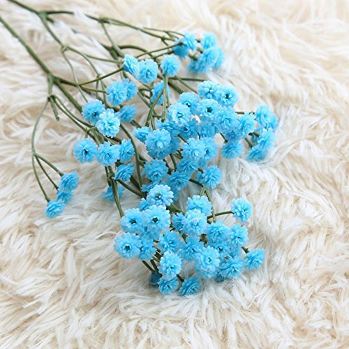 achidistviq 1 PC Gladiolen Kunststoff Künstliche Blumen Romantische Hochzeit Party Home Decor blau