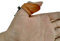 BaronHong Soft Leather Daumenring Archery Finger Protector für Mongolian Reurve Bow Fingerschutz für Traditional Bow (braun, M)