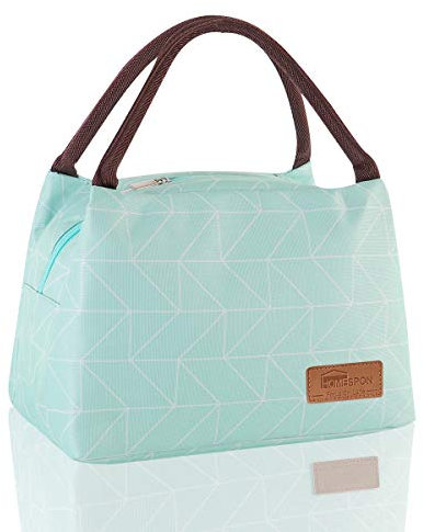 HOMESPON Lunch Bag Insulated Lunch Bags for Women Men Adult Foldable Cool Bag Lunch Box Container Large Capacity Ladies Lunch Tote Bag for Work Picnic or Travel(Green)