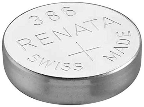 1 x Renata 386 Watch Battery 1.55v SR43W - Official Renata Watch Batteries