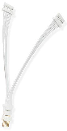 LIGHT SOLUTIONS Y-splitter Verlängerungskabel für Philips Hue Lightstrip V4 & Solo lightstrip Beleuchtung - LED-Band LED-Streifen LED-Beleuchtung - Verlängerung Erweiterung Kabel Strom - in weiß