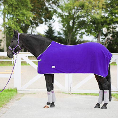 York Polarfleecedecke Abschwitzdecke Fleecedecke Pferdedecke Britta (155 cm, violett)