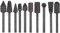 Bestgle Juego de 10 limas rotativas para fresas, taladros para trabajos de madera, juego de fresas rotativas, para tallar madera, carving bits