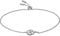 Fossil Armband Für Frauen Sterling Silber, Länge: 216mm Silber Sterling Silber Armband, JFS00542040