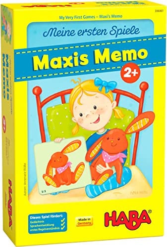HABA 306061 - Meine ersten Spiele – Maxis Memo, Kleinkinderspiel ab 2 Jahren, Made in Germany, Bunt