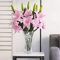 ZEACCT Künstliche Blumen, 5 Stück künstliche Lilien mit 3 Knospen, Pflanzenblumenkunst, Vollblüten-Kunstlatex-Real-Touch-Blumen für Heimdekoration, Hochzeiten, Partys, Büros, Restaurants