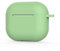 AirPods 3 Custodia protettiva in silicone e pelle per AirPods 3 [Front-LED Visibile] [Ricarica wireless] Compatibile con AirPods 3 2021 (orecchie con orecchie, senza moschettone, verde matcha)