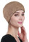 Alnorm Chemo-Schlafmütze aus Spitze für Frauen Sommer Krebs Perücke Liner Beige