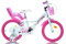SCH Mädchen Bicycle Roses kinderfahrrad, Weiß, 16