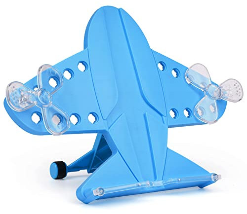 Buchständer zum Lesen Hände Frei Schreibbuchhalter für Verstellbarer Winkel Faltbare Tragbare Buchständer mit Verstellbarem Clip für Kochbuch Lehrbuch Musikbücher Küche Kochbuch (Hellblau)
