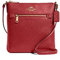 COACH Damen Mini Rowan File Shoulder Crossbody Bag, Gold/1941 Rot