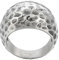 HIJONES Herren Edelstahl gehämmert Oberfläche Ring klassisch Einfach Signet Stil Pinky Finger Aussage Ringe Silber Chunky Dome Größe 62
