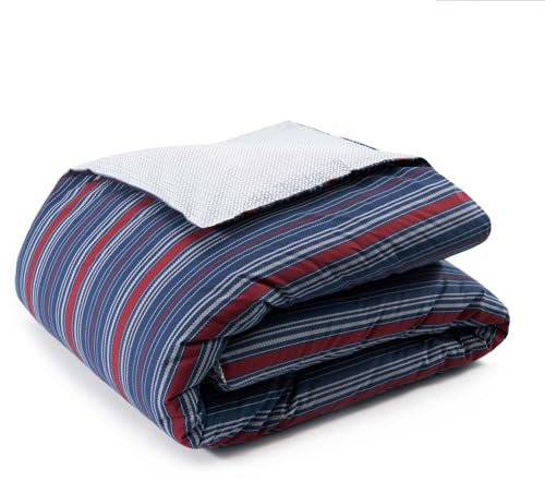 Tommy Hilfiger Perkal Bettwäsche Hudson Navy 1 Bettbezug 155 x 220 cm + 1 Kissenbezug 80 x 80 cm