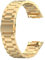 Straps Compatible with Fitbit Charge 6 Strap, Metal Stainless Steel Wristband Replacement Business Band for Fitbit Charge 5 /Charge 6 Activity Tracker (Gold)