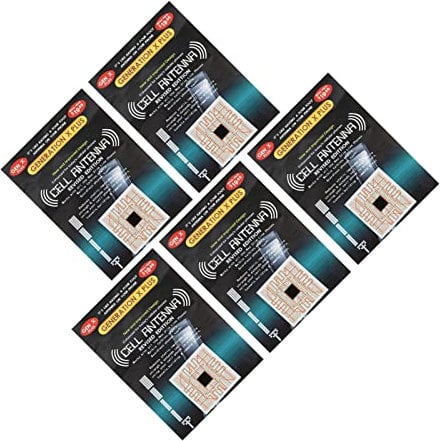 Lot de 5 autocollants d'amélioration du signal de téléphone pour signal de téléphone, antenne PCB, amplification portable pour ascenseurs