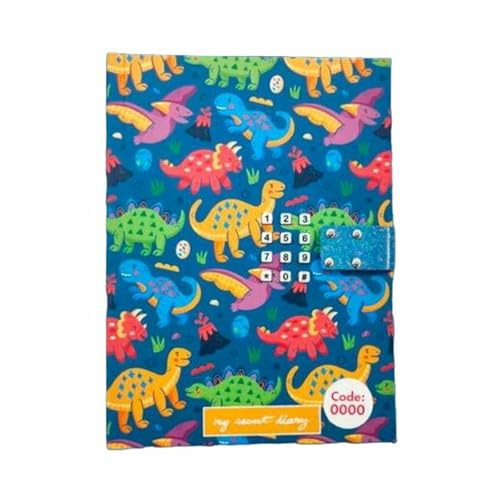 Roymart Tagebuch mit Geheimcode Dinos 15 x 20,5 x 3 cm