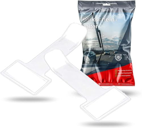 20er Set Parkscheinhalter Clip - Windschutzscheibe Halterung für Parkschein, Parkausweis wie Parkscheibe - Klemme & Tickethalter für Auto - Parkausweishalter - Autozubehör (10x2er)