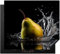 KitchenYeah© Protection Plaque Induction 59x51 cm Protege Deco Cuisine Cache Protège De Cuisson Accessoire Kitchen finds Poire - Fruit - Eau - Noire