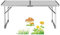 Lucn 60 x 40 x 26 cm faltbarer Campingtisch, tragbar, faltbar, Pop-Up-Picknick-Tische für den Innen- und Außenbereich, Balkon, Markt, Küche, Arbeitstisch, 60 x 40 x 26 cm, Weiß