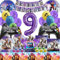 DLLFFB Fortnit Geburtstagsdeko 9 Jahre, Diverse Fortnit Luftballon 9 Jahre, Kindergeburtstag Jungen Fortnit Party Deko Set, Hübsch Tischdeko Geburtstag Fortnit Szenen (Fortnit Ballon 9 Jahre)