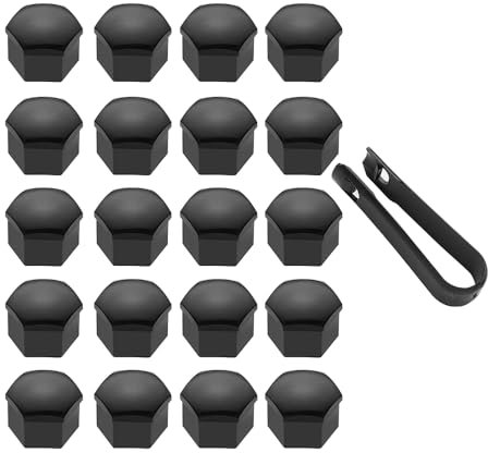 WEQTYSAB 20 Stück Radschraubenkappen, für Cupra Formentor 2020+ Radmutterabdeckung Radmutter Staubschutzkappenabdeckung schützen die Radschrauben vor Schmutz,A-17MM