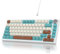 SbocKeeb Mechanische Tastatur Kabellos 75% mit Knopf, TKL Gaming Tastatur 75 Prozent Amerikanische QWERTY RGB Bluetooth/2.4G/USB PBT Tastenkappen, Hot-Swap für Mac/Win(V400pro-Brown)