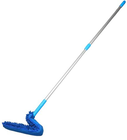 LOCADENCE Ceiling Fan Cleaner Duster, Ceiling Fan Duster with 56in Extendable Long Handle, Reusable Blade Cleaner, Ceiling Fan Blade Cleaner, Chenille Microfiber Head Cleaning Tool