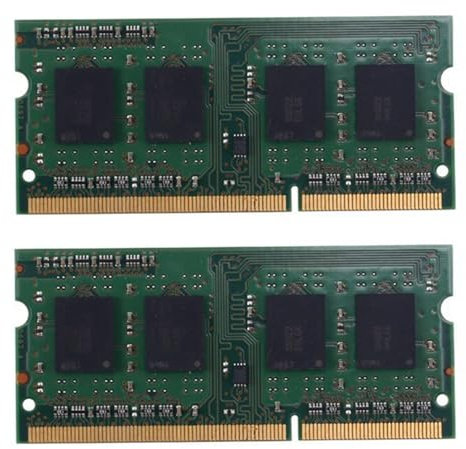 Fivetwofive 2X Memoria RAM DDR3 2GB SODIMM 1RX8 PC3-10600S 1333Mhz Memoria RAM per Laptop 204Pin 1.5V Moduli di Memoria per Laptop