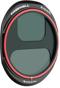 Freewell Split ND4PL/ND2PL Filter für DJI Mavic 4 Pro – 1 und 2-Stop-Belichtungssteuerung mit Polarisator für ausgewogene, lebendige Luftaufnahmen