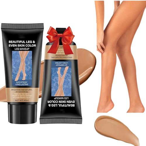 Trucco per le gambe,2pc Crema Coprente Capillari Gambe,impermeabile,copertura per tatuaggi,copertura del corpo perfetta per gambe,copertura per tatuaggi per cicatrici di gambe e corpo (bronzo)