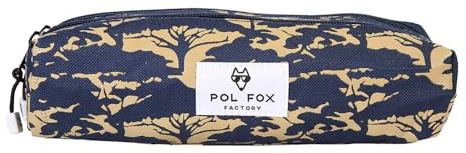 POL FOX Lion Rectangular Pencil Case with 2 Compartments