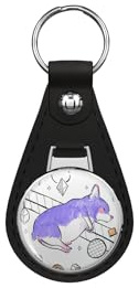 1080 Graphics Fat boi Leather Keychain Stainless Steel Ring for Keys, Bags, or Backpacks
