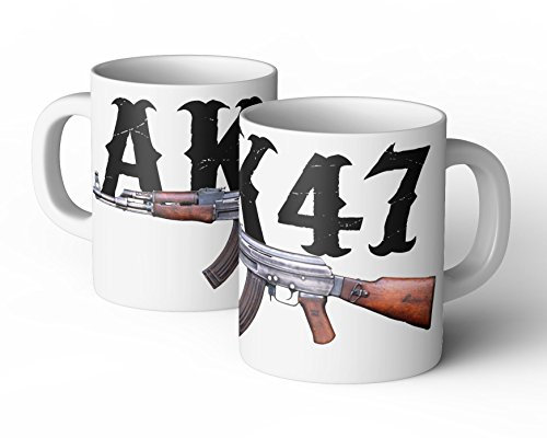 mycultcup AK47 Tasse Fun Cup Weed Becher Kalaschnikow 187 neu Crime Waffe Gamer Gun