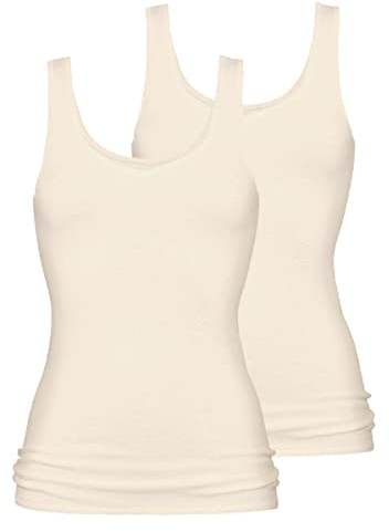 Mey 2er Pack Damen Unterhemd 2000-25061 - Top mit Breiten Trägern - Funktionsgerechter Rundschnitt