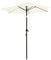 Ondis24 Strandschirm 1,8 Meter Sonnenschutz Sonnenschirm 180 cm rund mit Kurbel, Knick-Gelenk, UV 50, 32mm Standrohr (Beige)