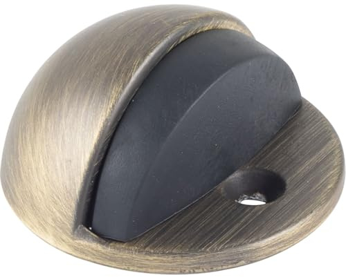 Bodentürpuffer - Bodenpl. ø 45 mm, Anschlagh. 17 mm, Messing patiniert