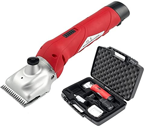 Folk Esquiladora peladora Modelo B5-LA con 250W - 1 Velocidad, 12V batería inalámbrica, para Caballos, mulos, Perros Grandes (A- Sin Accesorios Extras)