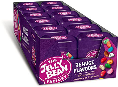 The Jelly Bean Factory 36 Huge Gourmet Flavour, 12er Pack (12 x 80g)