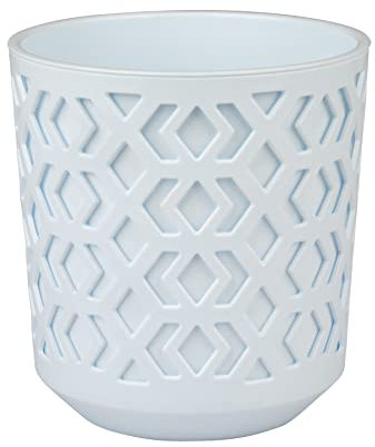 Home Garden Ornaments Large Plant Pots Indoor, Indoor Plant Pot - Decorative Plastic Flower Pots with Basket and Insert, Mix and Match Colours (Diameter: 30cm, White and White)