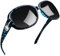 Joopin Große Damen Sonnenbrille Dunkel Vintage und Polarisierte Sonnenbrille Damen Retro Oversize UV400 Elegante (Blau Bernstein/Schwarz)