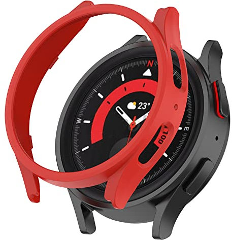Tyogeephy Custodia Compatibile con Galaxy watch 5 pro 45mm Proteggi schermo Morbido TPU Resistente ai graffi Full Cover per Galaxy watch 5 pro 45mm Smartwatch Accessori