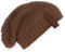 KNIT FACTORY - Coco Mütze - Strickmütze für Damen und Herren - Slouch Beanie - Wintermütze mit Wolle - Hochwertige Qualität - Tobacco