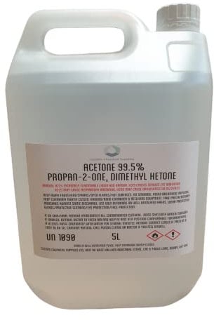 Acetone 5 Litre Acrylic Nail Remover Premium UV/LED Gel Nail Polish Remover 5L