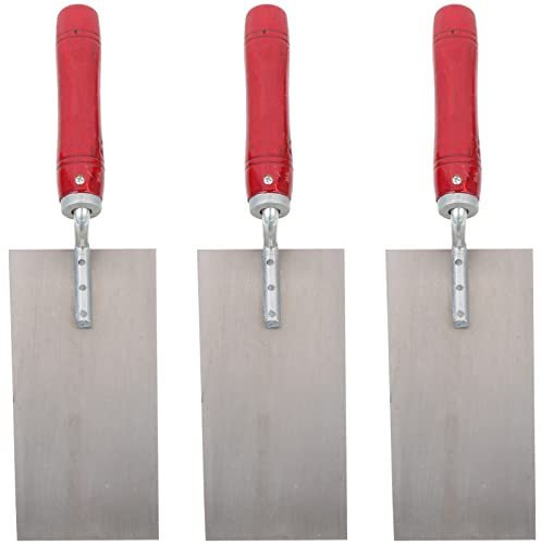 DOITOOL 3stücke Teiliges Edelstahl Spachtel Holzgriff Langlebiger Putty Cutter Und Schaber Für Zementarbeiten Für Heimwerker Und Professionelle Anwendungen