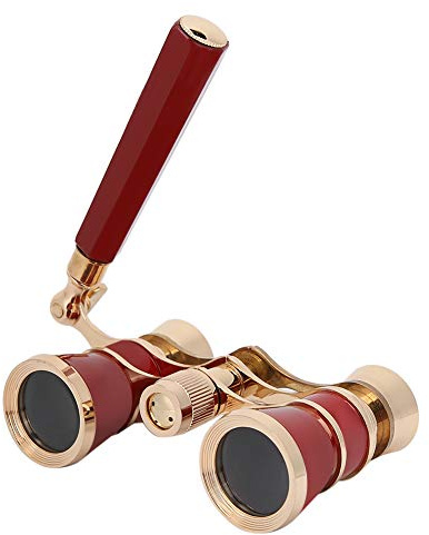 KIMISS Opernglas-Fernglas, 3X25 Opern-Fernglas-Teleskop, Tragbar, für Frauen, Mädchen, Kinder (Rot)