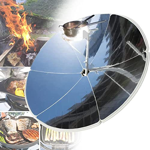Solar-Kocher für den Außenbereich, tragbarer Parabol-Kocher, Solarbetriebener Kocher mit Konzentration von 1800 W, Campinggrill im Freien, Kochen von Lebensmitteln, Heat-Werkzeug