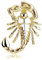 MATERIA by Matthias Wagner Skorpion Anhänger gold für Herren - Silber 925 Schmuck KA-340