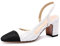 MIRAAZZURRA - Scarpe da donna décolleté con cinturino, chiuse, punta rotonda, tacco a blocco, bicolore, casual, scarpe adatte per l’ufficio, 38 EU