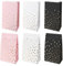 Geschenktüten, Papiertüten mit Goldfolie Gepunkt 24 Stück Partytüten 21 x 12 x 7cm Candy Bar Tüten Geschenktaschen Partytaschen Schwarz, Weiß, Rosa