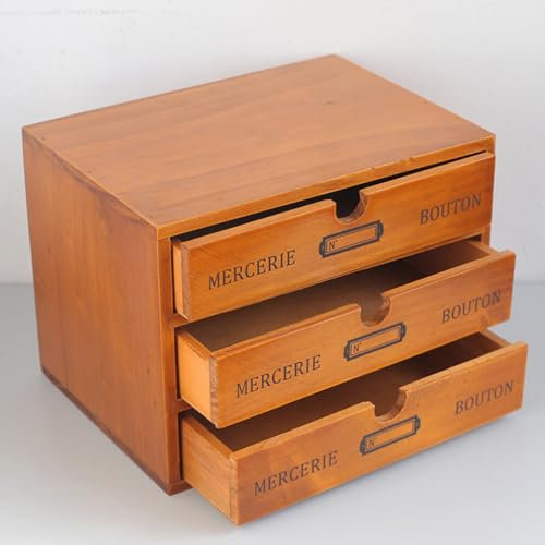 Cabilock Type Desk Organizer Multi Sundries Storage Box for Cosmetics Stationery Trinkets Sturdy Craft Unit for Home Office Organization